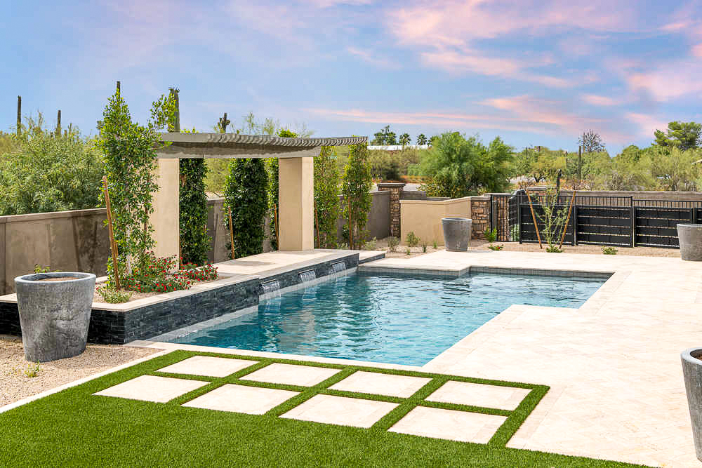 Travertine Pool Pavers Images - Natural Stone Paving Installation Ideas